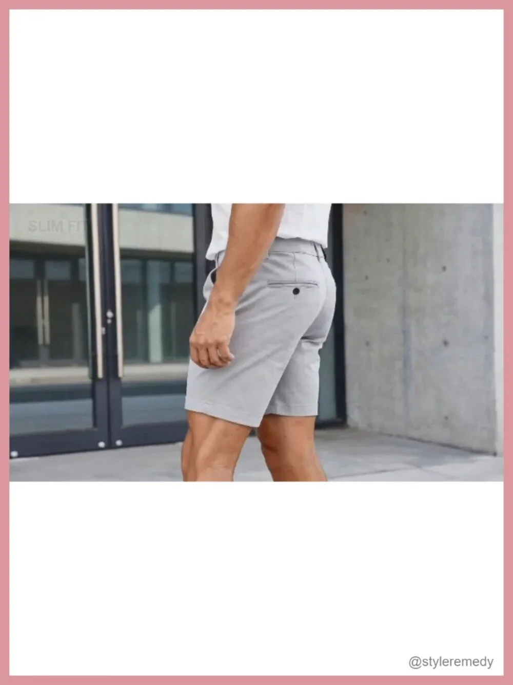Men's Stretch Slim Fit Chino Shorts 7